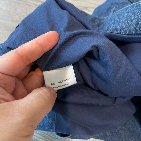 Hanna Anderson girls denim pineapple, ice cream, banana dress - Picture 5 of 9